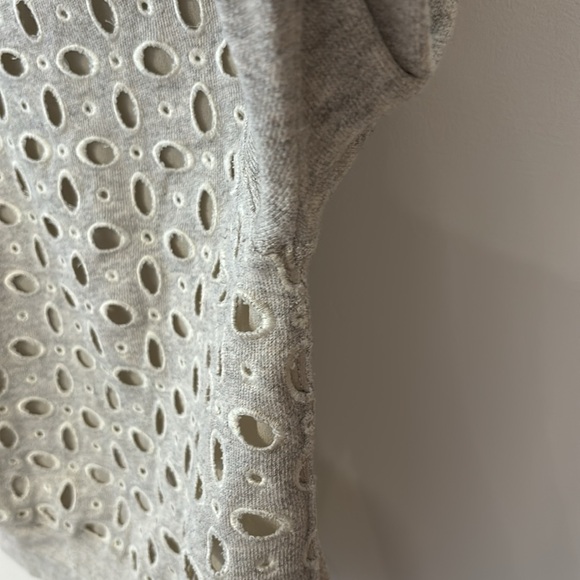 J. Crew cotton/silk gray patterned sweatshirt - Picture 6 of 12